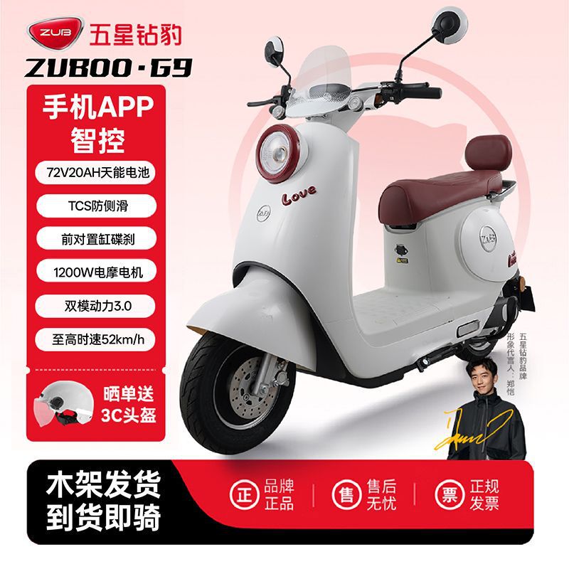 Electric Scooter for Women, Two-Wheeled Electric Vehicle for Commuting, Long-Range Electric Motorcycle, 72V Battery Bike, Electric Moped