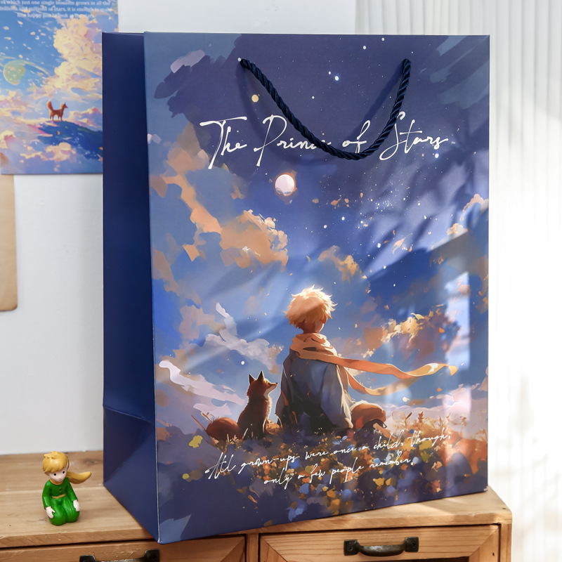 Bolsa de regalo del Sr. Paper Viaje al Universo serie original coreana ilustración de regalo de cumpleaños embalaje bolsa de regalo