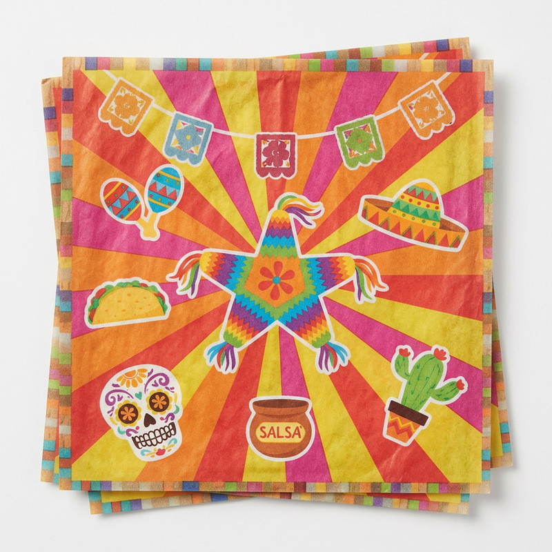 New Mexican Festival Themed Party Disposable Square Napkins Party Decoration Supplies Set New Mexican Festival Themed Party Disposable Square Napkins Party Decoration Supplies Set