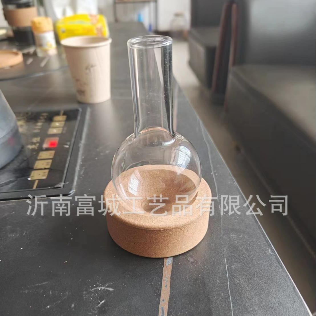 软木烧瓶托 圆底烧瓶垫 烧瓶座 软木托座 烧瓶木托 软木烧瓶垫
