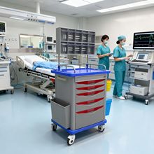 医用麻醉车静音多功能输液车移动送药车发药车ABS急救车