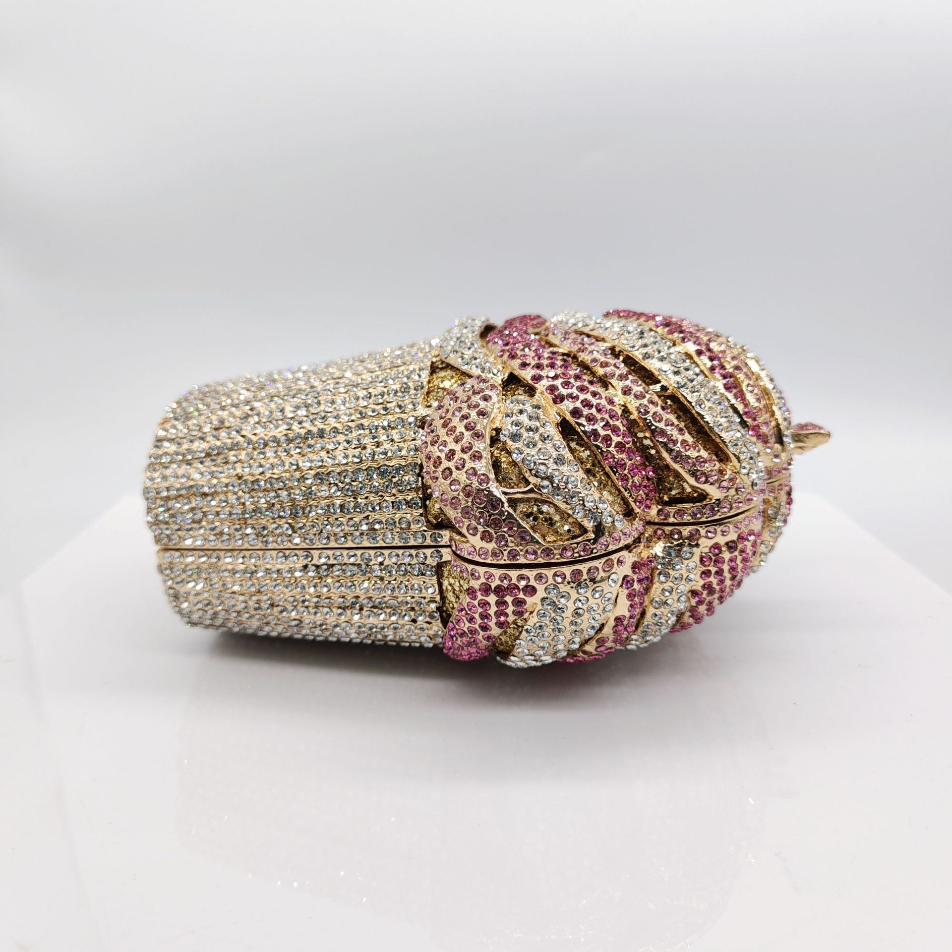 Bolsa de cena de diamante de helado bolsas de cena de diamante de helado bolsas de mano de metal de mujer