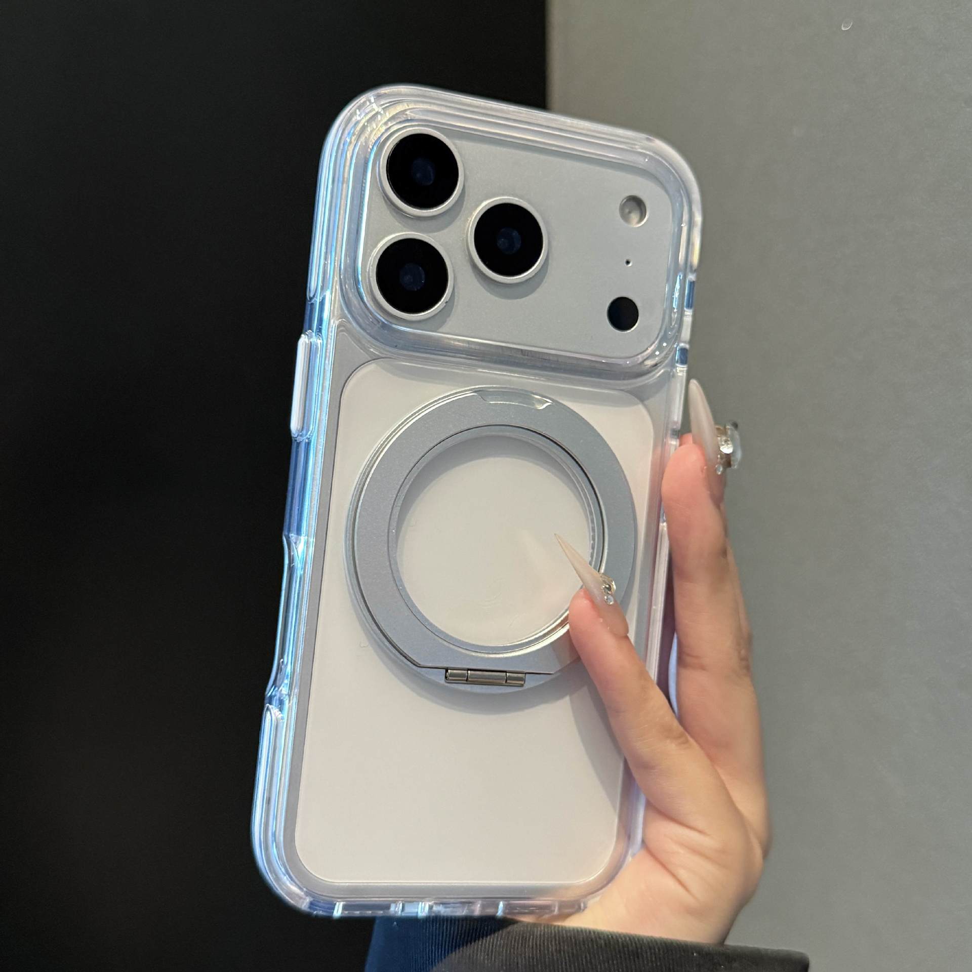 Suitable for Apple 17Promax Phone Case, Transparent Phone16Promax New Model 14, Simple 15Pro, Anti-Drop 13