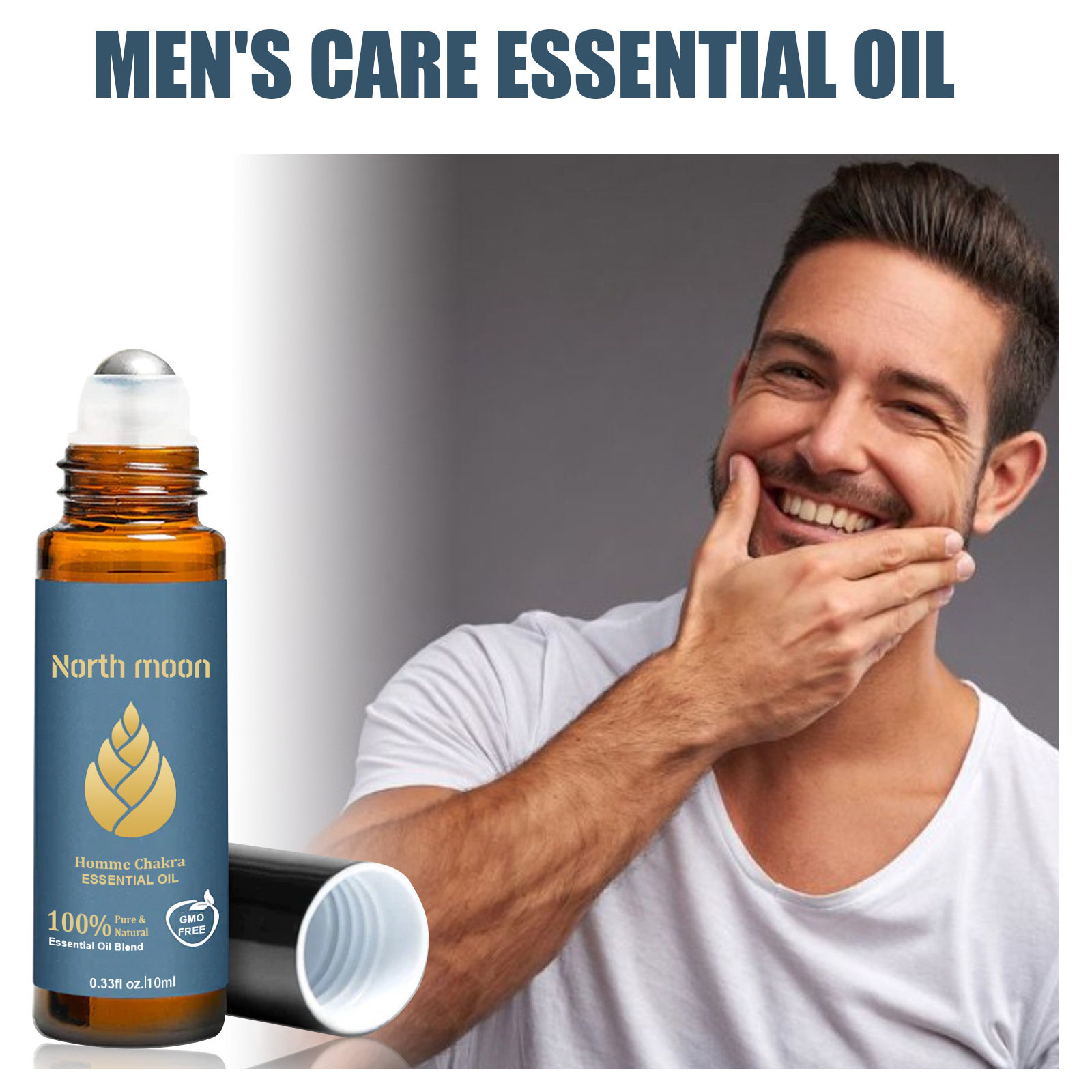 North Moon Herren-Körperpflege, ätherisches Tempelmassageöl_voghion.com