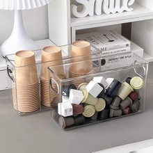 包邮 一次性纸杯收纳盒咖啡胶囊收纳盒奶茶条桌面手机壳收纳盒