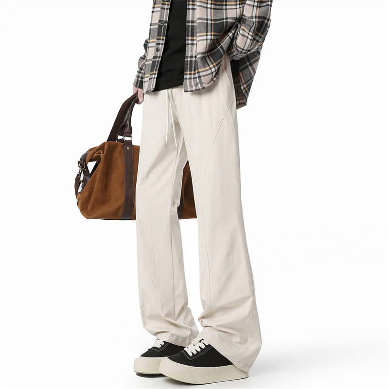 Hot-Selling Ice Silk Flared Pants for Autumn and Winter 2025, New Summer Thin Quick-Dry Three-Proof Hiking Pants