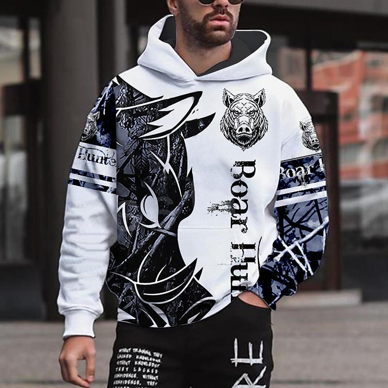 New independent station sports style domineering tiger 3D digital printing men's outerwear fashion hoodie sweater coat New independent station sports style domineering tiger 3D digital printing men's outerwear fashion hoodie sweater coat