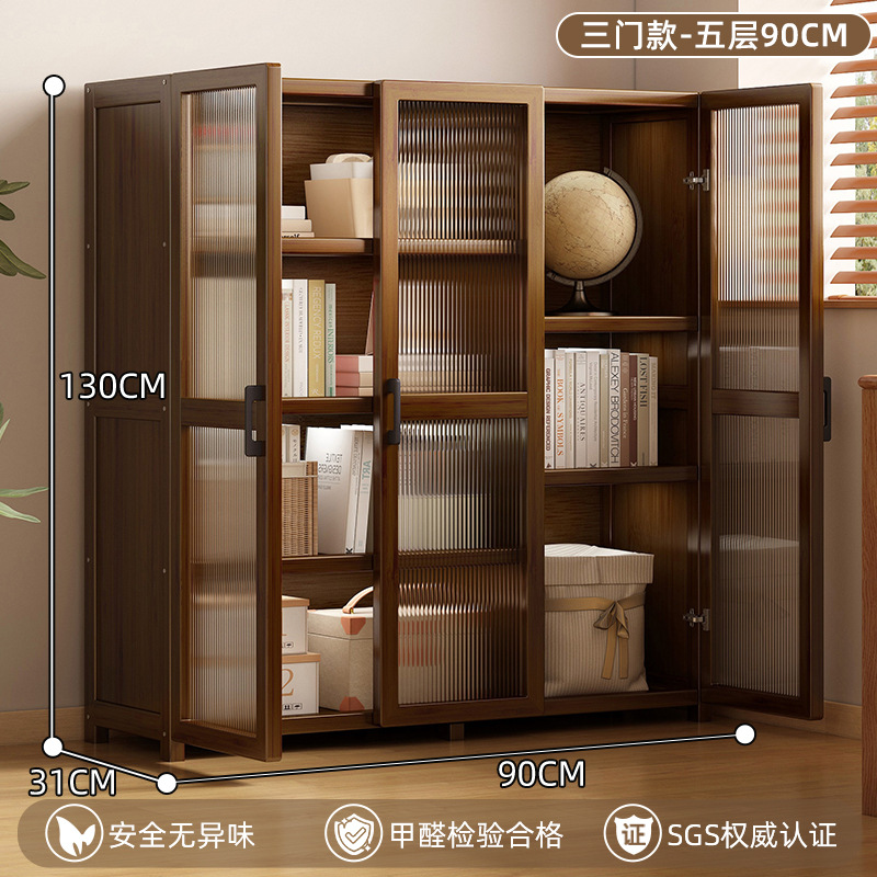 반투명 문, 5 층 90cm-three-door 책꽂이
