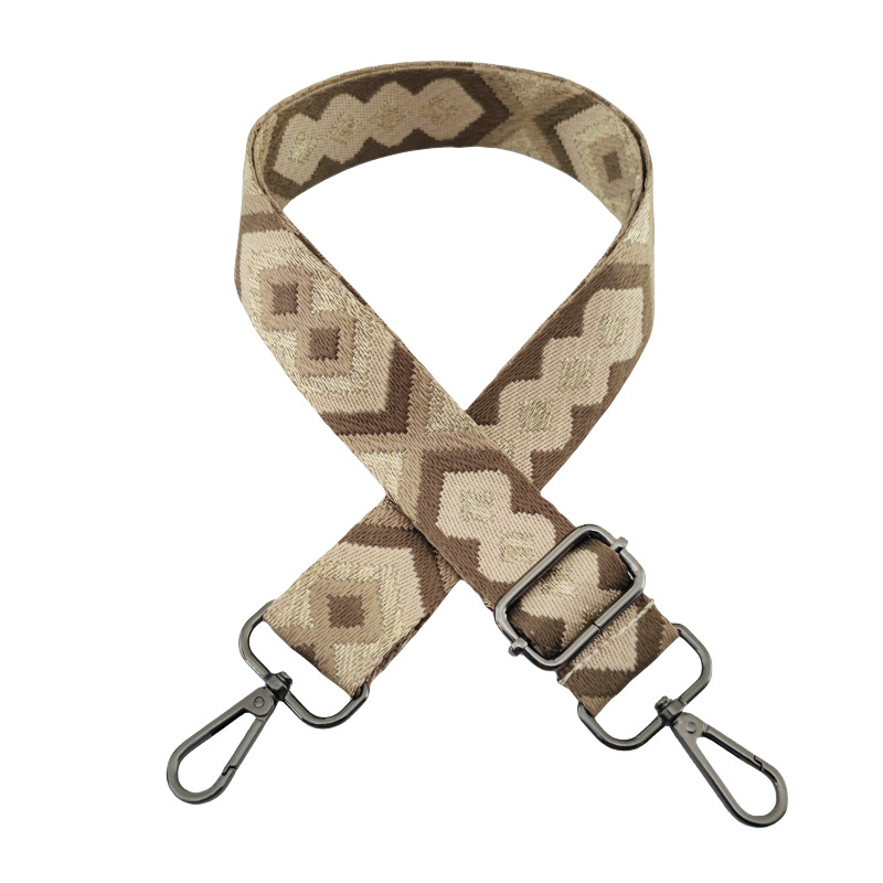 Polyester Cotton Argyle Bag Strap display picture 8