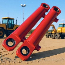 佛山骏液液压油缸80*500双耳式微挖多路阀适配工程液压油缸80500