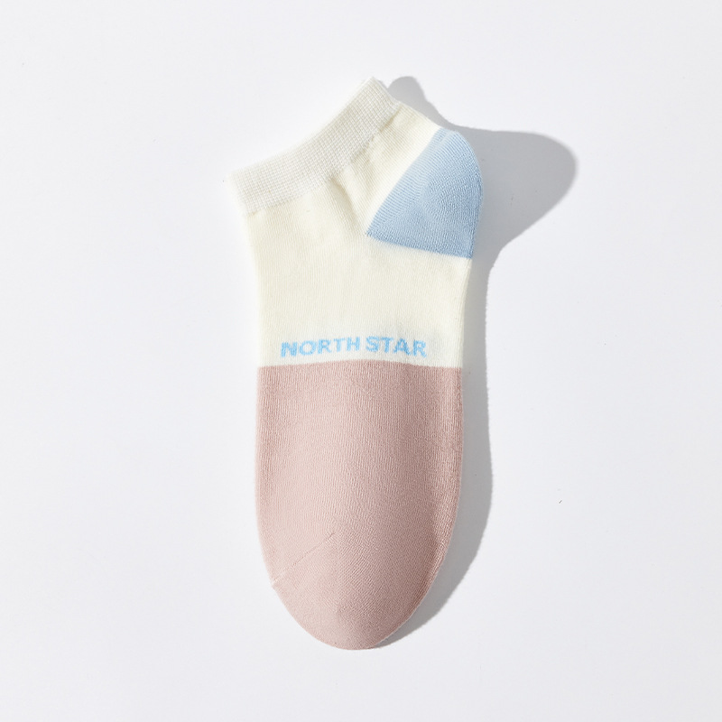 Nuevos calcetines de mujer de aspecto alto de estilo japonés de primavera y verano de algodón transpirable absorbente de sudor suave bajo-top Calcetines Bajos calcetines de mujer