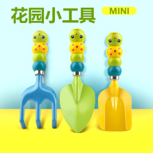 毛毛虫花园铲种植工具劳作工具儿童迷你沙滩栽花园艺工具三件套