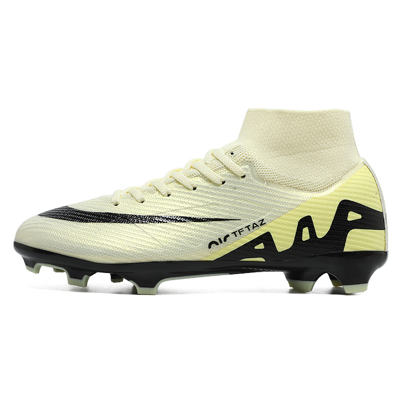 Nuevos zapatos de fútbol de alto nivel transfronterizos hombres y mujeres jóvenes clavos largos zapatos de entrenamiento de clavos rotos fábrica directa generación