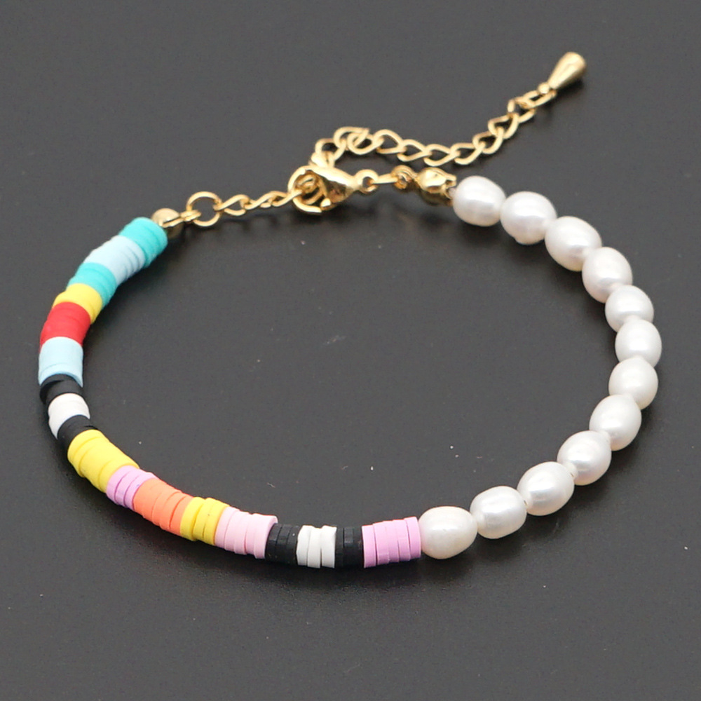 Bohemia Contrast Color Beads Pearl Bracelet display picture 19