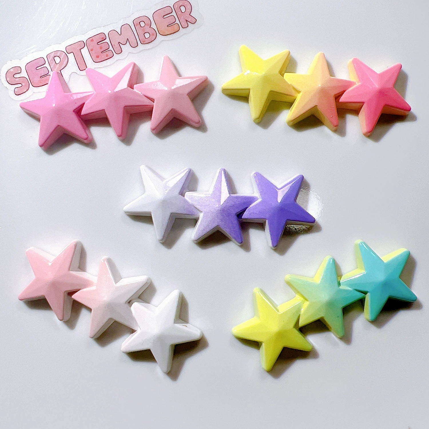 Plastic cream material handmade, phone case, hairgrip, hairpins, hair accessory, gradient