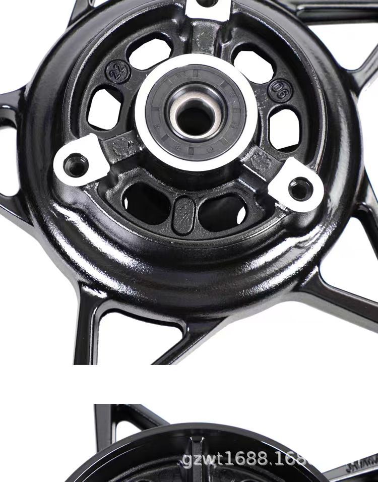 Suitable for Kawasaki Ninja400 Z400 Original Aluminum Alloy Lightweight Front and Rear Wheel Hub Assembly Steel Rims