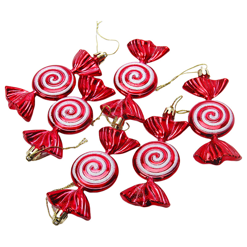 Christmas decoration accessories fishtail flat candy painted pendant Christmas tree small pendant decorations Whirlpool candy_voghion.com