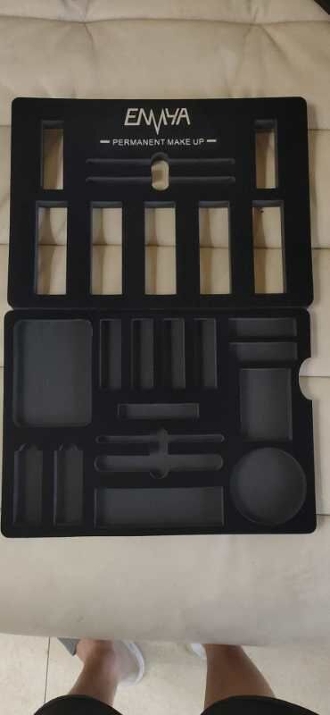 厂家供应黑色EVA表黑绒药瓶缓冲内衬泡沫箱/黑色EVA成型表绒布