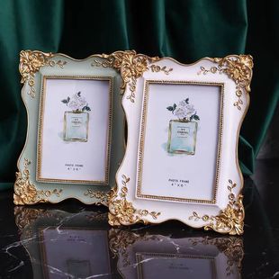 European style creative retro photo frame wall painting frame 6 inch resin photo frame table children's studio gift background wall