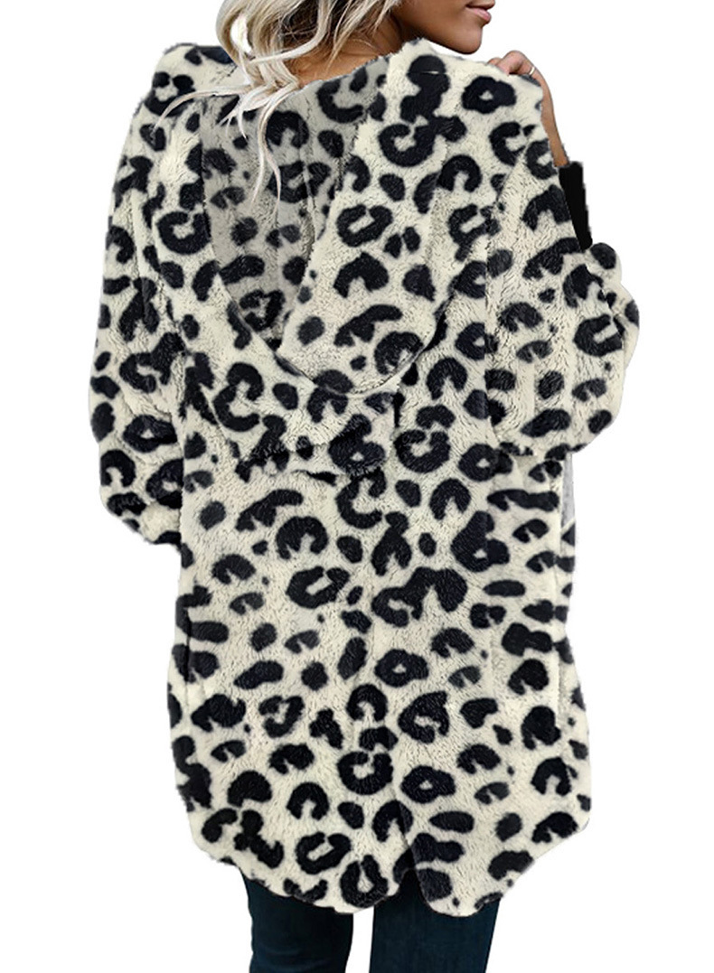 Winterjas met fleece en capuchon lang gebreid vest voor dames_voghion.com