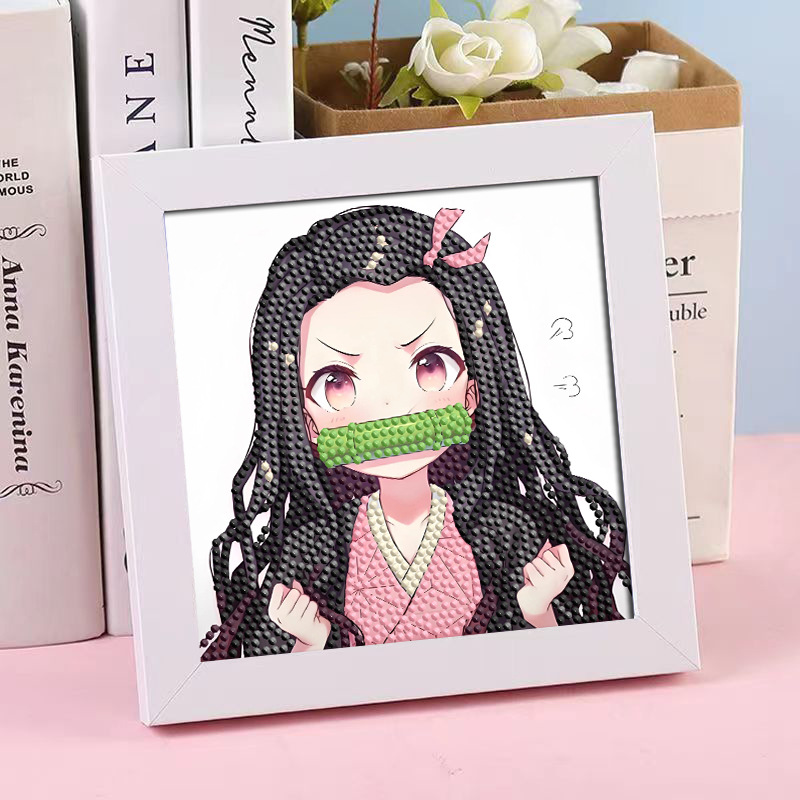 Diamante infantil DIY hecha a mano con material de marco paquete de dibujos animados Sanliou pegatinas de diamante regalo al por mayor pinturas de mampostería