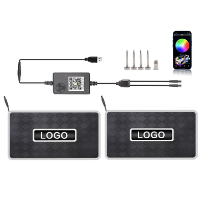 Universal Foot Pad — Hot-Selling Car Floor Mat Ambient - app-one-to-two-diamond-style-usb-power-supply-ships-with-the-default-welcome-label-for-custom-content-please-specify-the-text-or-send-an-image-to-customer-service