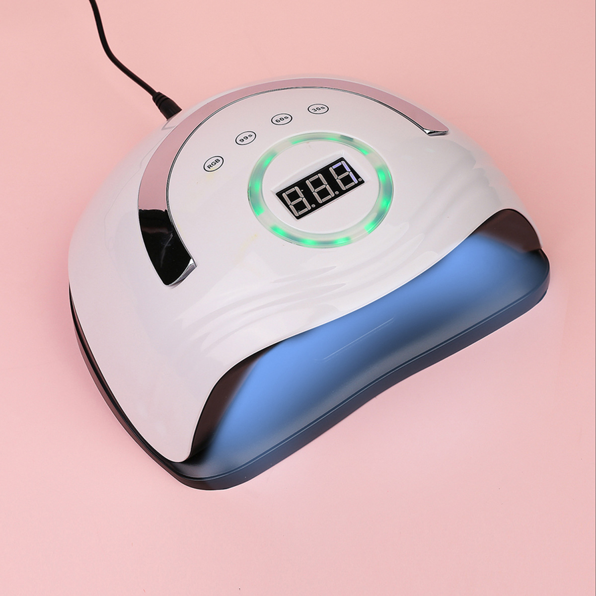 Lámpara de uñas de alta potencia, sensor inteligente, sincronización, fototerapia, máquina de uñas, lámpara de horneado de uñas LED, no máquina de uñas de mano negra