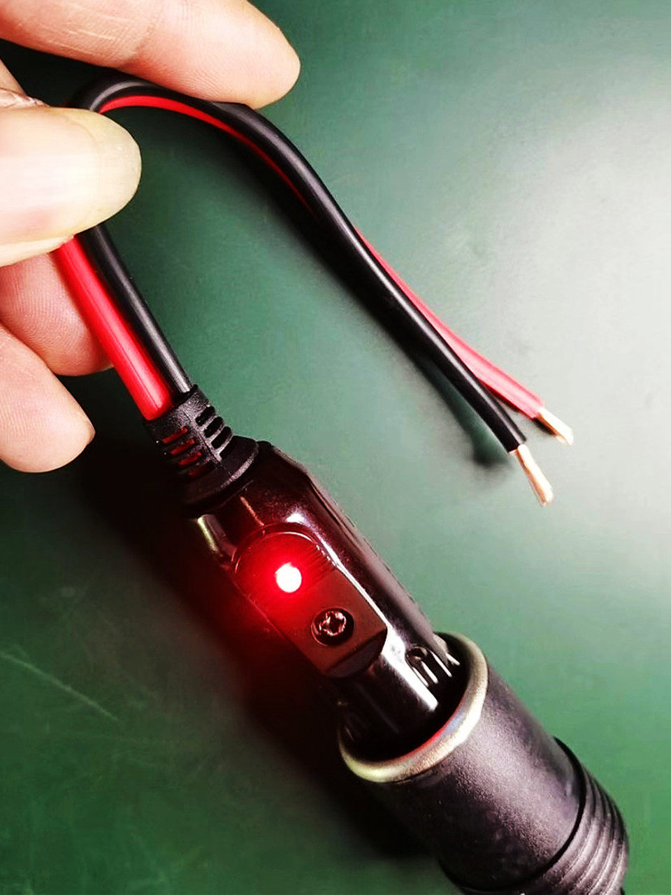 Car Cigarette Lighter Plug Socket Car Charger Female Base High Power 20A 12V 24V 2.5 Square Thick Copper Wire