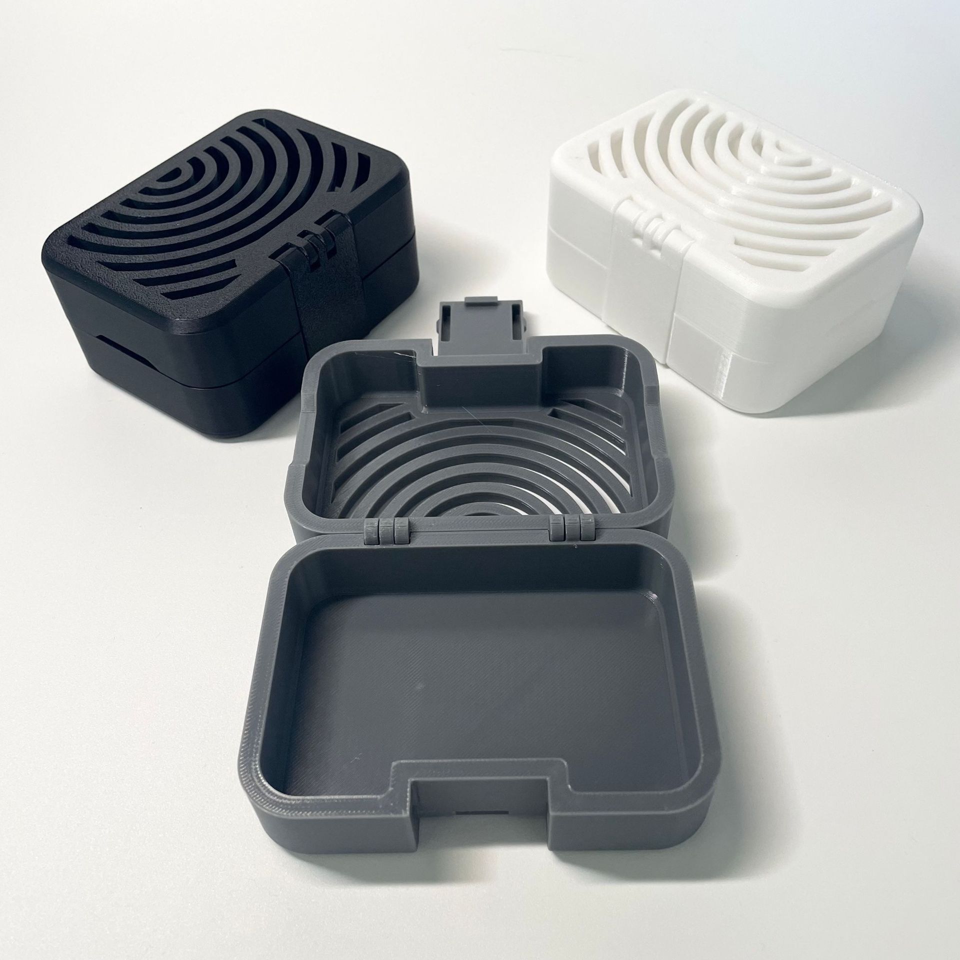 3D-Printed Modern Minimalist Car Fragrance Box, Effectively Removes Odors and Freshens the Car Interior, Compatible with Solid Soap and Balm