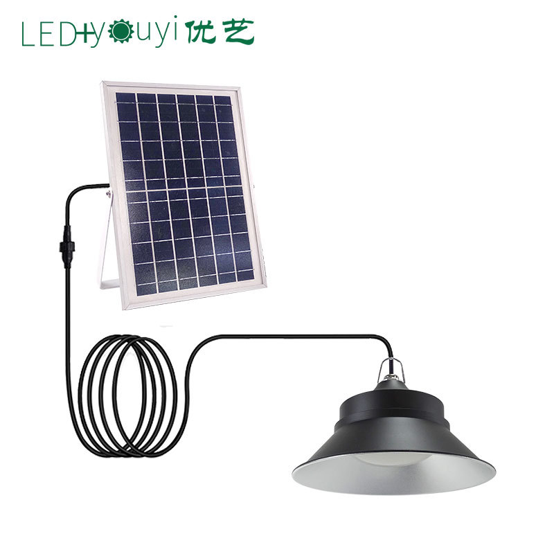 Solar Chandelier Courtyard Home Indoor Outdoor Pavilion Industrial and Mining Lamp Solar Pendant Light Customization