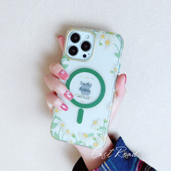 米卡倫適用iPhone14系列手機殼秘密花園系列13promax磁吸彈窗動畫