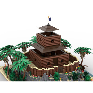 Cross-Border Moc-200180 Treasure Island: Pirate Fence 5946 Series Parts