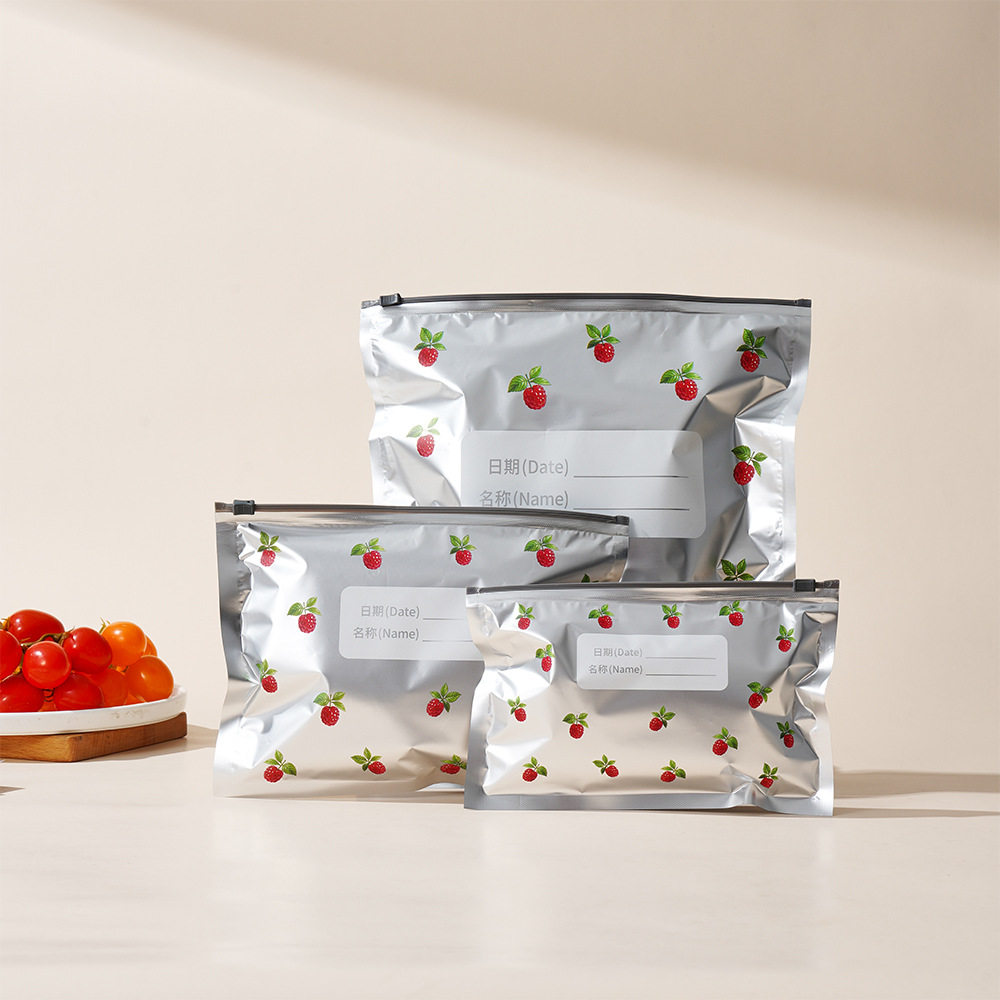Antibacterial, freezer-safe food storage bags, food-grade vacuum packaging bags for home use, suitable for storing fruits, vegetables, and meat in the refrigerator