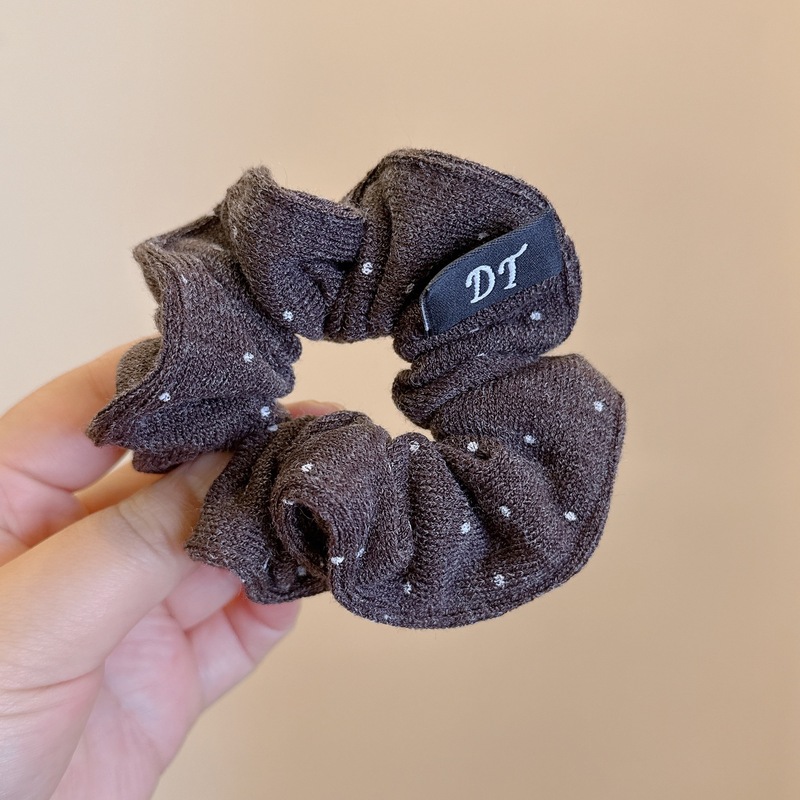 软糯波点大肠发圈蝴蝶结头绳皮筋扎发低马尾女简约扎头发饰女|undefined