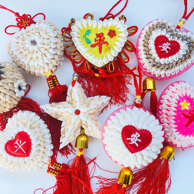 Conch shell Arts and Crafts originality Pendant automobile Car hitch Stall Night market Travel? Anniversary originality gift Chinese knot