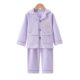 Autumn 2024 Girls' Pajamas Long-sleeved Trousers Children's Home Clothes Boys' Class A Cardigan suit Class A Cotton