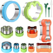 Stainless Steel Dog Treats Biscuit Cutters with Plastic Cove