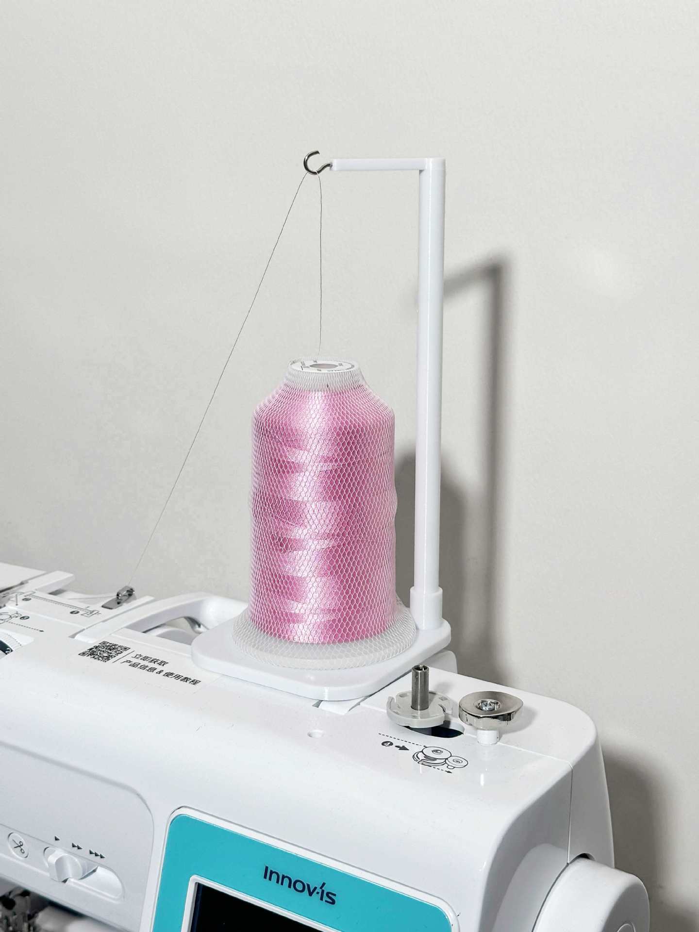 chili自制兄弟M370A80C50等家用绣花缝纫机双盘线架神器配件