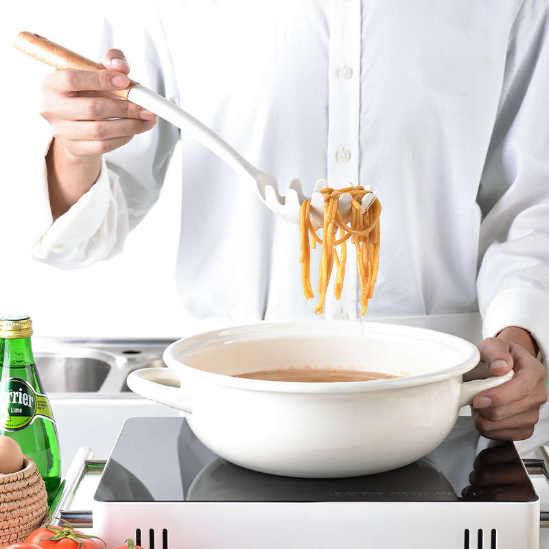 Utensilios de cocina de silicona de 8 piezas de almacenamiento de silicona pala espátula cuchara de cocina herramientas de cocina traje