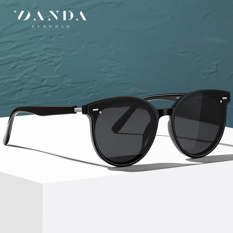 TR-ZC105 nueva gafas de sol polarizadas marco redondo retro gafas de sol hombres y mujeres cara pequeña gafas de sol con miopía