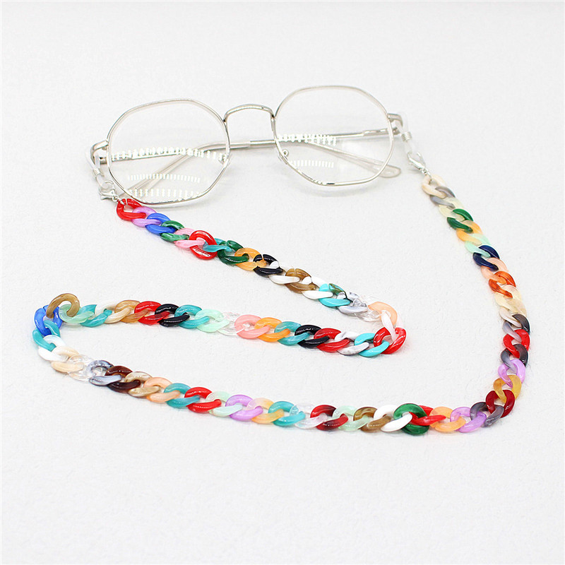Glasses Chain Classification Fashion Gradient Color Arylic Unisex Glasses Chain