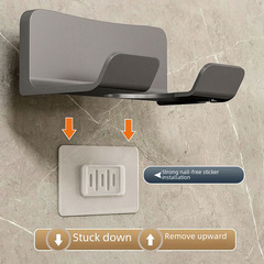 Popularity Upgrade Bathroom Multi-functional Storage Box Home Hotel Wall-mounted No-drilling Hairdryer Shelf
