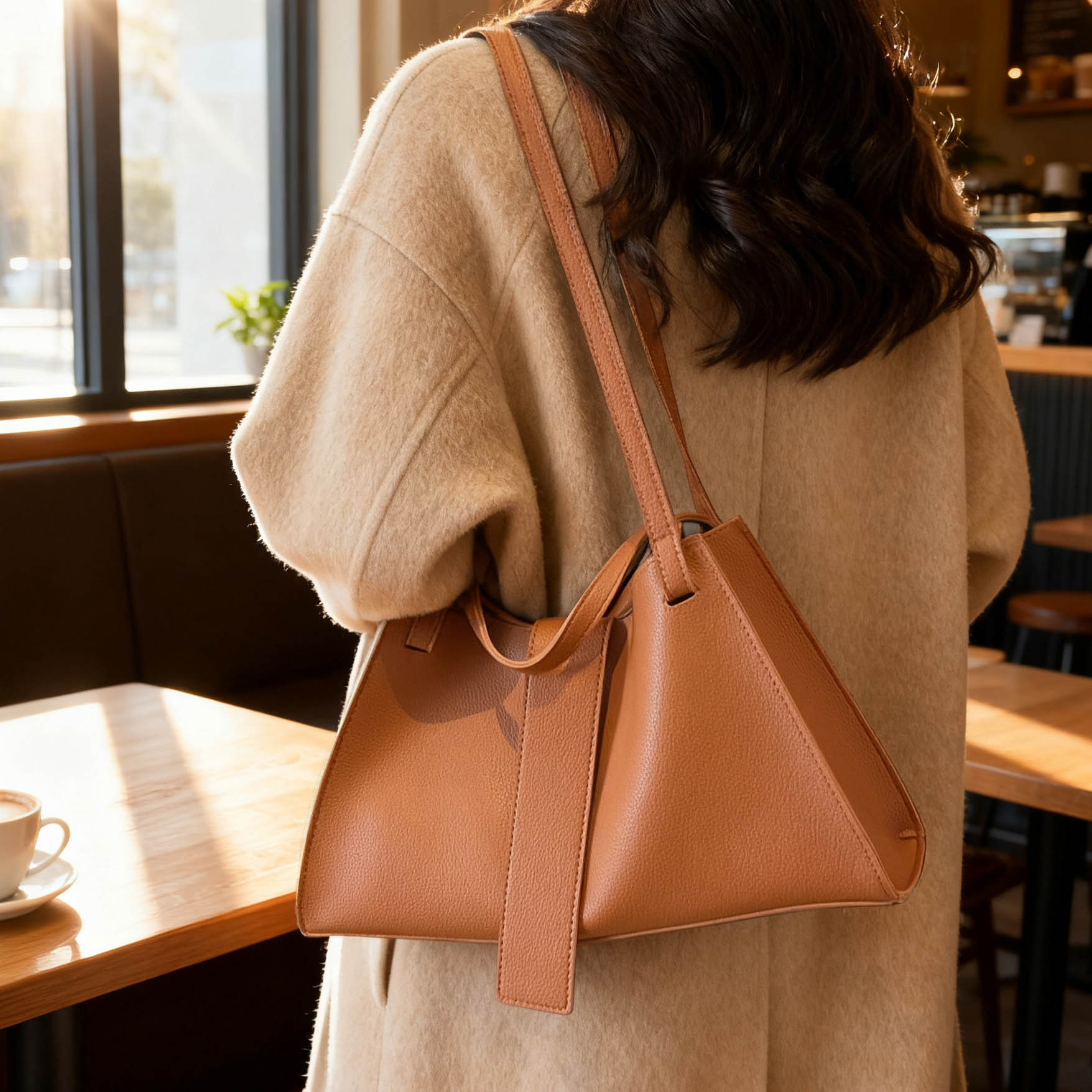 Bolso de mano retro bolso de mujer 2025 nuevo bolso de mano simple de gran capacidad, bolso de hombro de brazo de moda