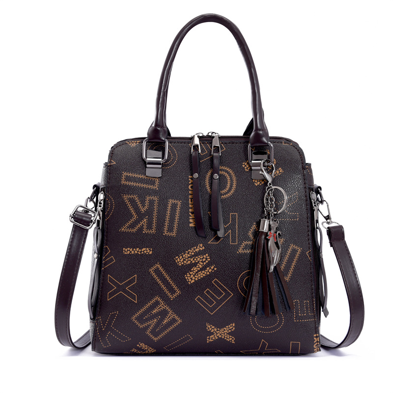 Cross-border foreign trade large-capacity women's bag 2024 New style mother and child multi-piece set Women's bag letter women's single-shoulder handbag undefined