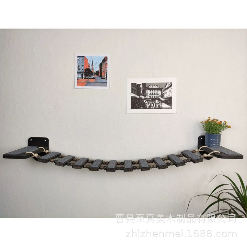 Кошачье Гнездо Кошка альпинистская стойка для домашних животных деревянная кошка царапина лестница настенная стойка трапециевидная игрушка для кошек деревянная стойка для скалолазания для кошек