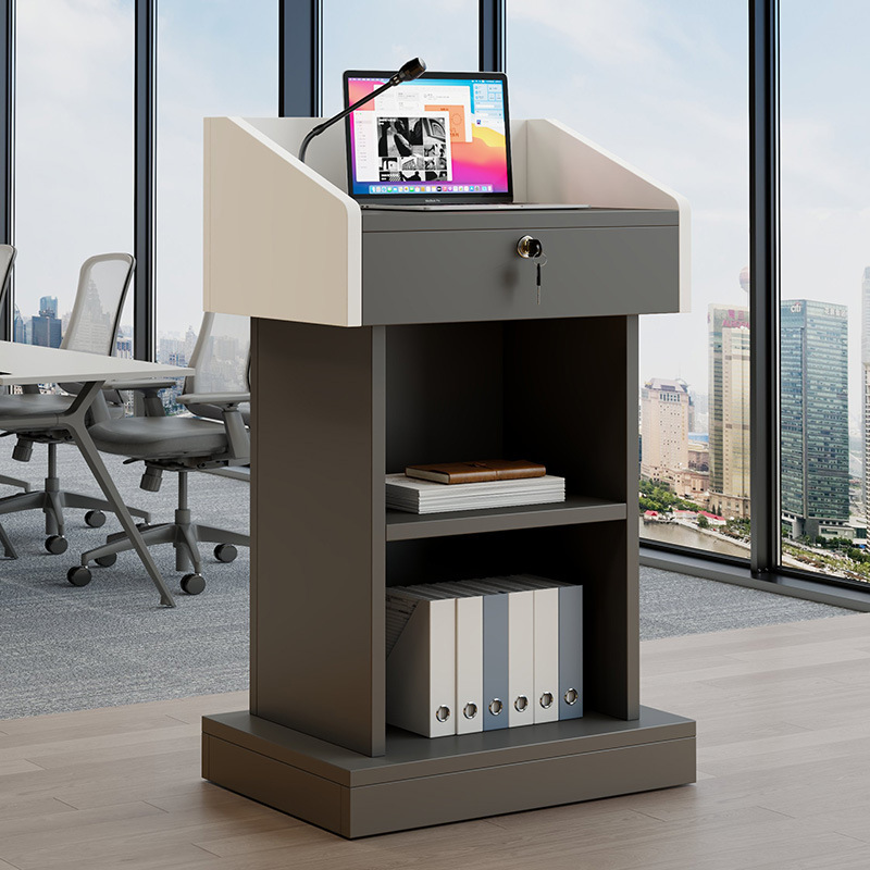 Lecture Desk Lecture Desk Wooden Training Small Lecture Desk Outdoor Welcome Desk Simple Meeting Room Reception Desk Host Desk