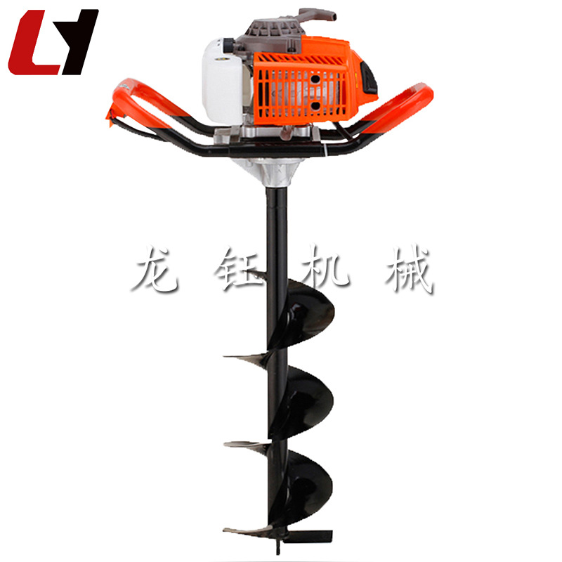 新款多用植树挖坑机 拖拉机挖坑机 大功率农用手提式钻孔机