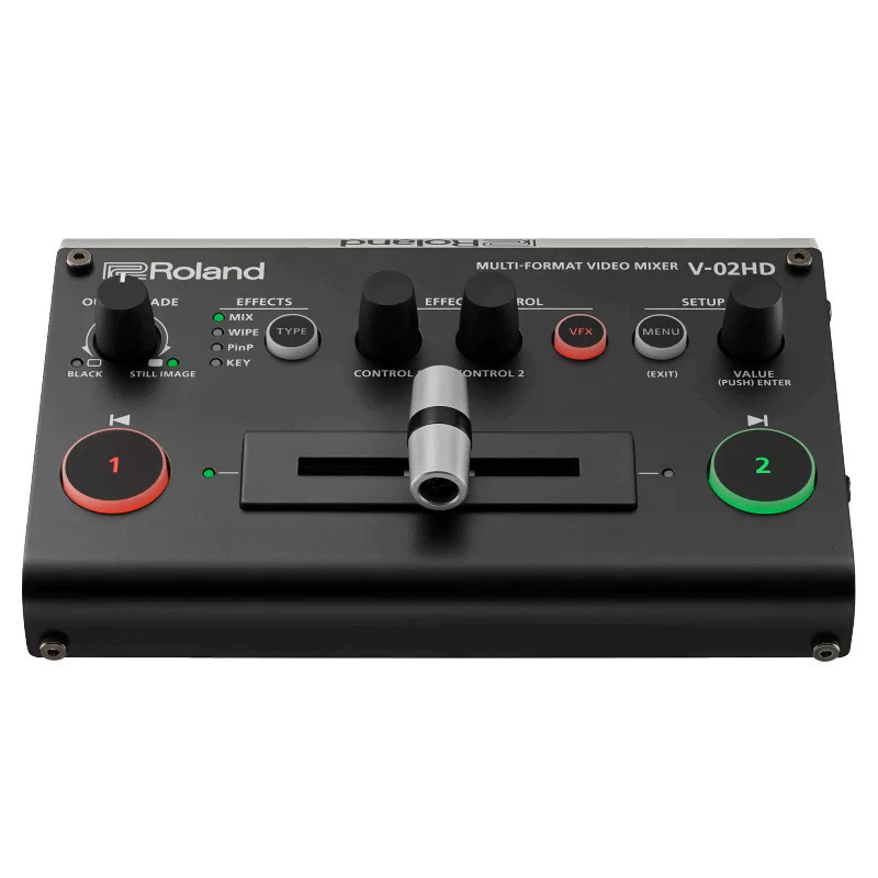 Roland V-02HD 2-канальный мультиформатный видеосвитчер, студия для постановки эфира и захвата для стриминга