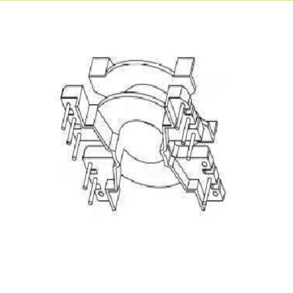 PQ3520加宽电木骨架PQ26双槽变压器骨架立式6+6针