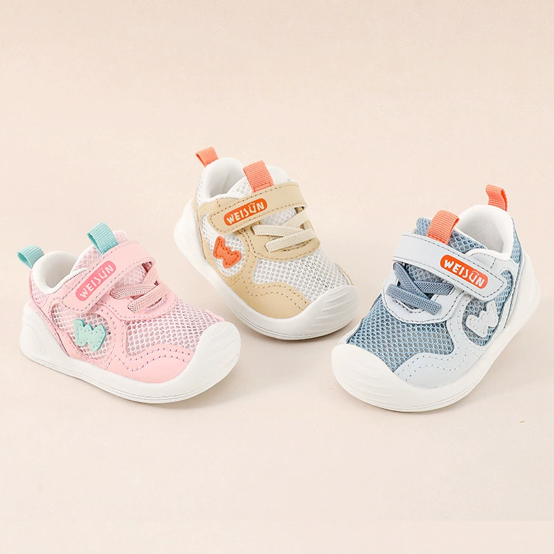 2023 Новая летняя детская обувь для малышей, сандалии, нескользящая детская обувь с мягкой подошвой, мальчики и девочки, сетчатая функциональная обувь Baotou